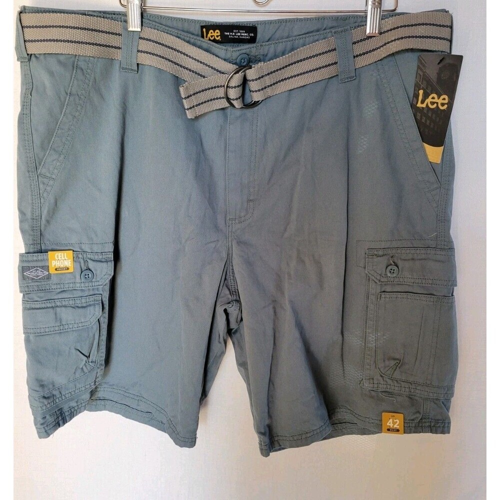 Lee Men's Cargo Shorts plus Size 42 100% Cotton